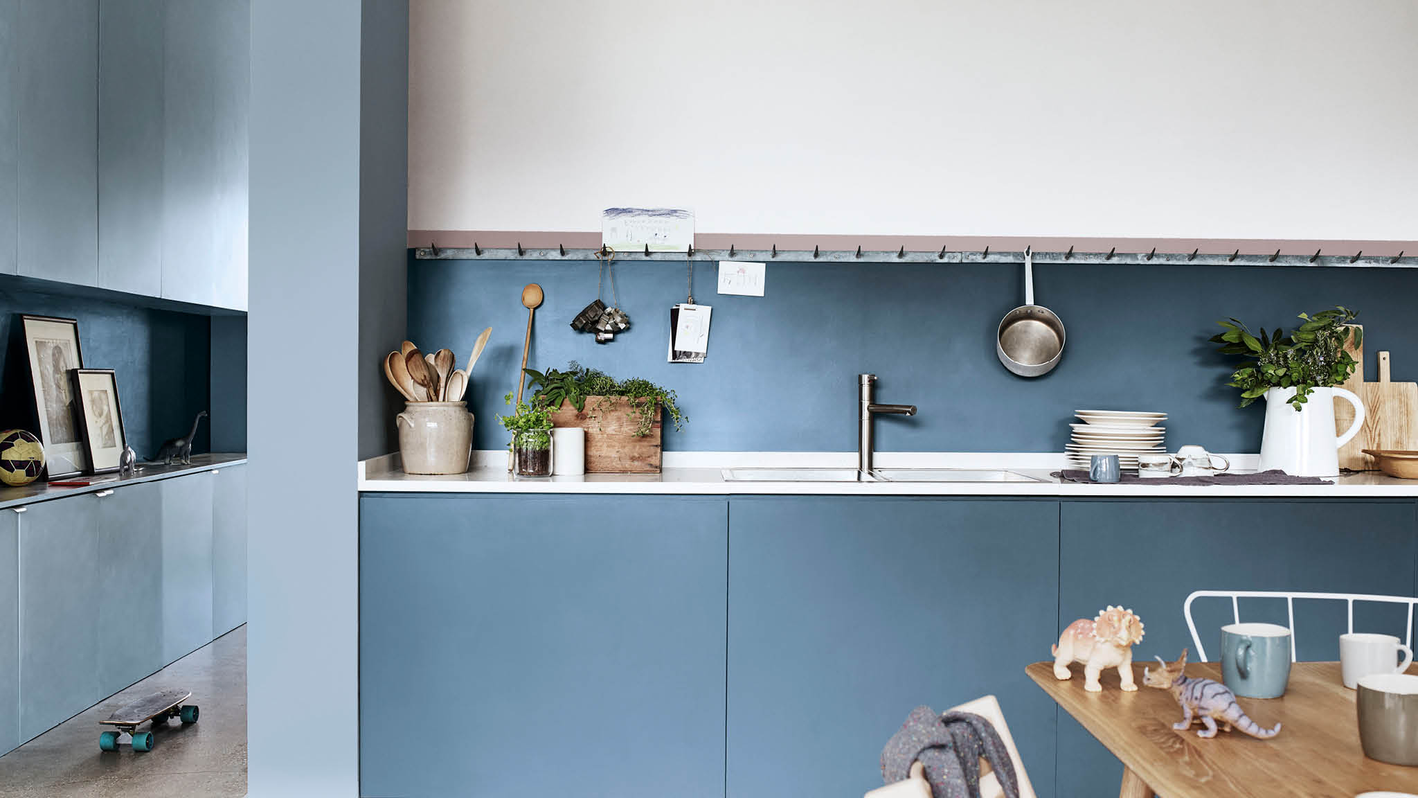 Blue and white kitchen Blue and white kitchen