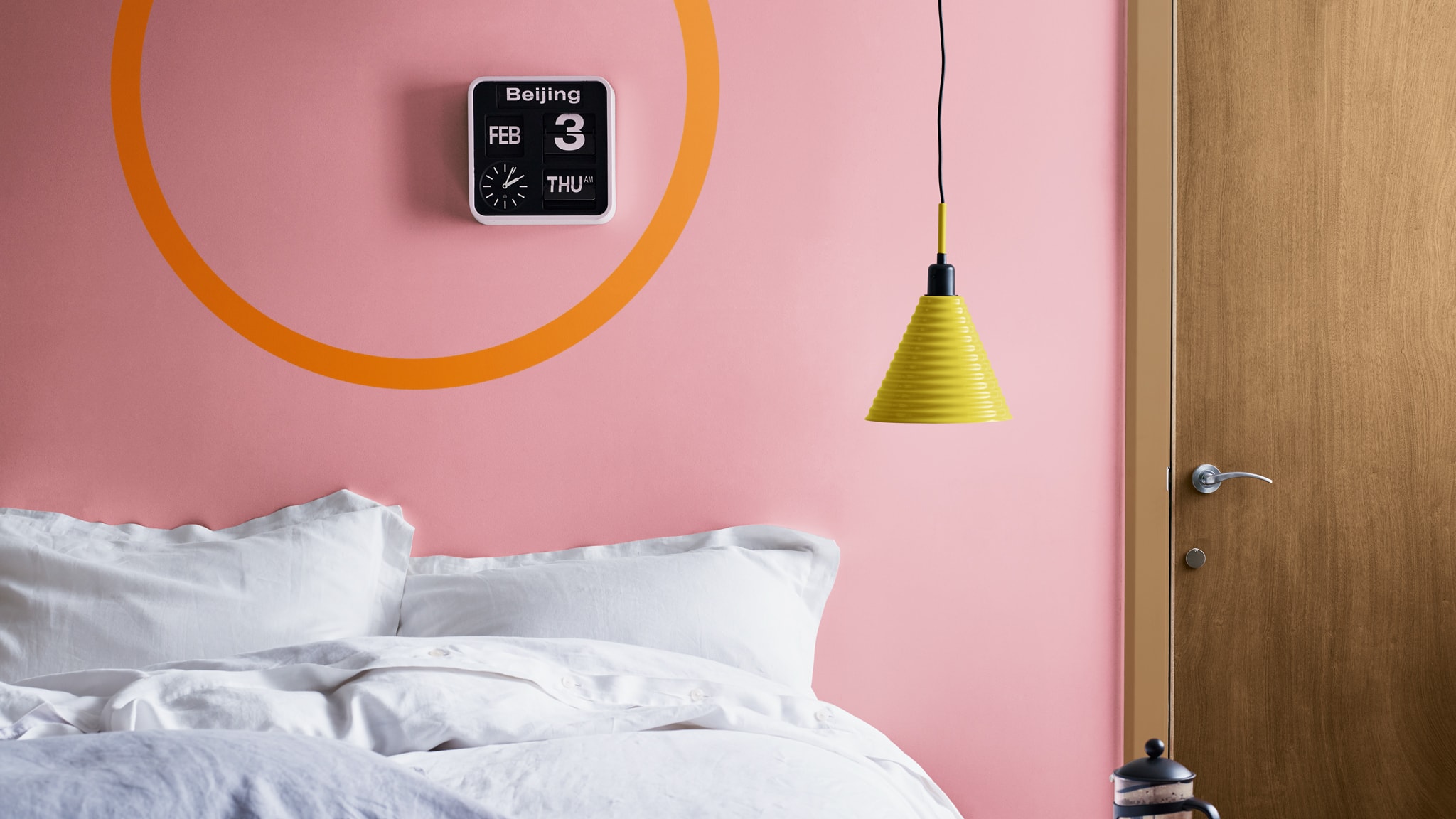 A vibrant bedroom Deco-Paints-Colour-Futures-Colour-of-the-Year-2019-A-place-to-act-Bedroom-Inspiration-54