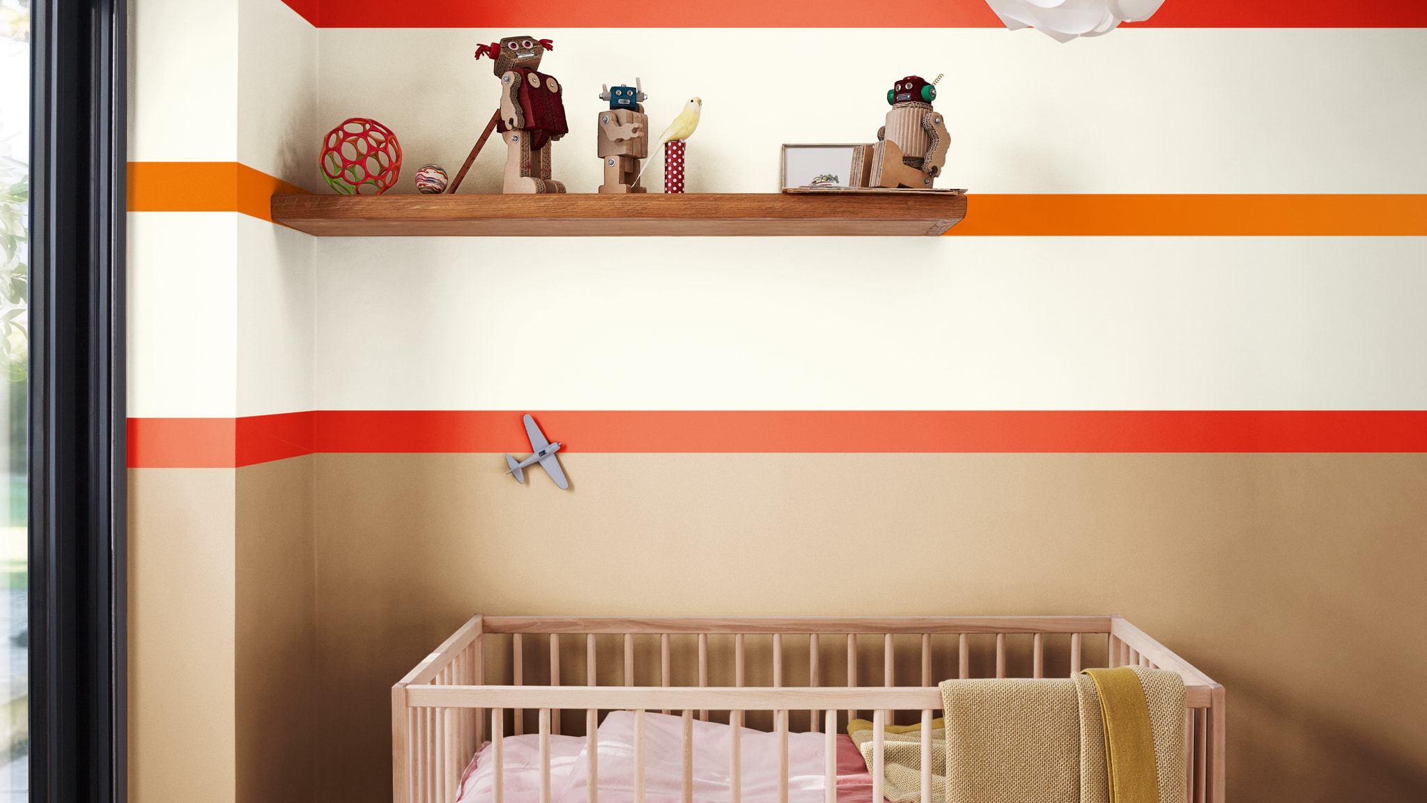 A vibrant child’s bedroom makeover Deco-Paints-Colour-Futures-Colour-of-the-Year-2019-A-place-to-act-Kidsroom-Inspiration-44