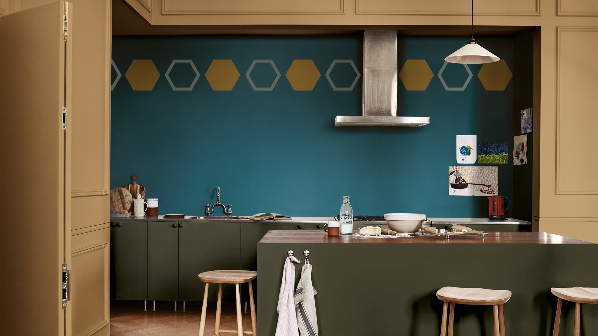A cozy kitchen makeover Deco-Paints-Colour-Futures-Colour-of-the-Year-2019-A-place-to-love-Kitchen-Inspiration-28