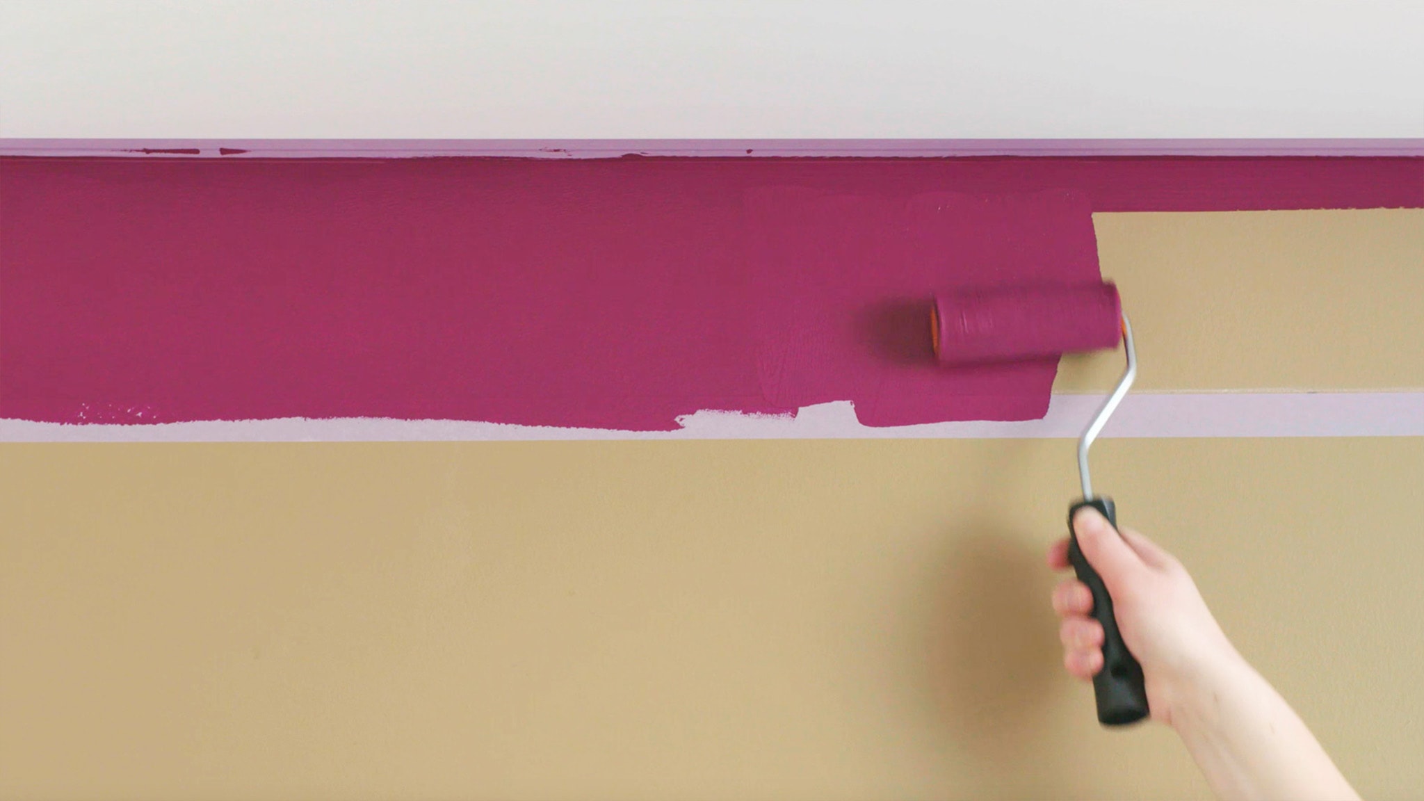 Paint your stripe Deco-Paints-Colour-Futures-Colour-of-the-Year-2019-How-to-ceiling-stripe-5