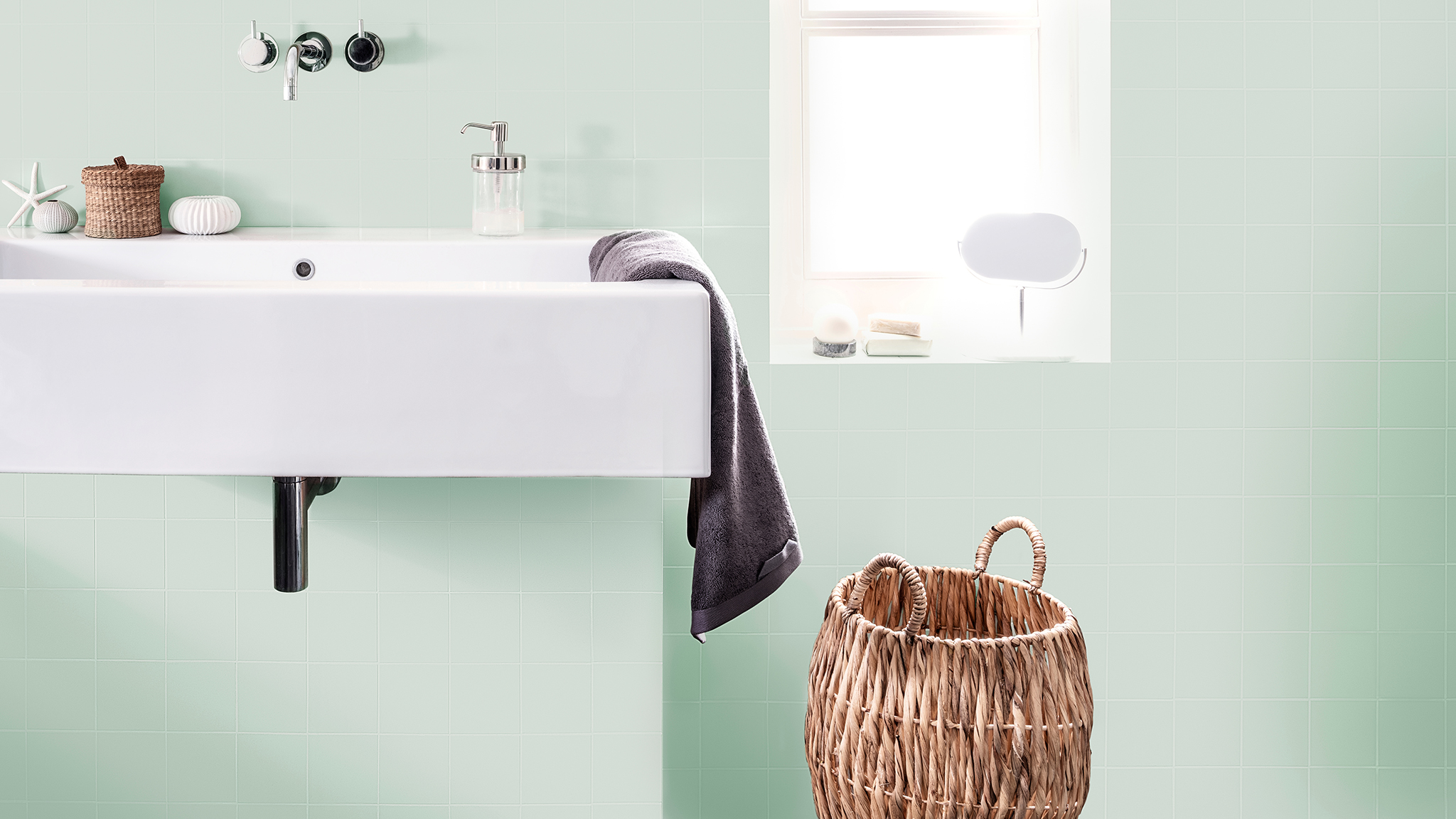 Mint green bathroom tiles dulux-simply-refresh-tiles-ideas-global-5